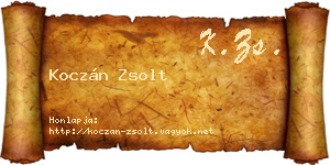 Koczán Zsolt névjegykártya